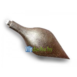 Украшение елочное Сосулька для большой елки, парча