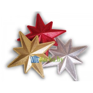 Украшение елочное "Звезда" 45 см парча