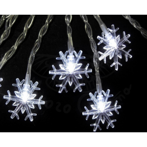 Бахрома из снежинок 3м/0,5м мерцающая Бахрома из снежинок 3м/0,5м мерцающая