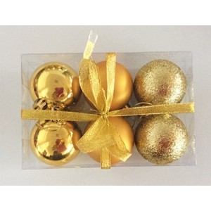 Набор елочных шаров "Шелк, бархат, люрекс", 6 шт, 6 см, Набор елочных шаров "Шелк, бархат, люрекс", 6 шт, 6 см,