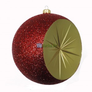 Шар новогодний со звездой (парча)
