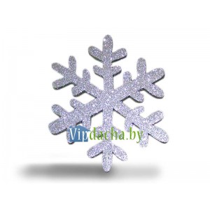 Украшение елочное "Снежинка" парча, производство Польша