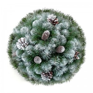 Шар "Новогодний хвойный" заснеженный Шар "Новогодний хвойный" заснеженный