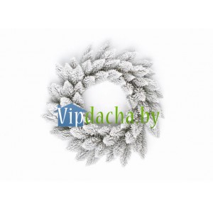 Венок еловый заснеженный