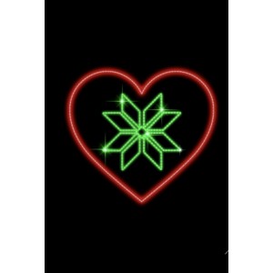 Световая фигура "Беларускае сэрца"