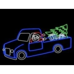 Световая фигура Грузовик "Новогодний" Световая фигура Грузовик "Новогодний"