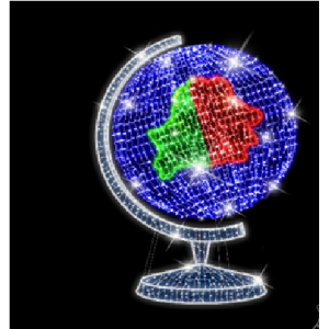 Световая фигура "Глобус 3D"