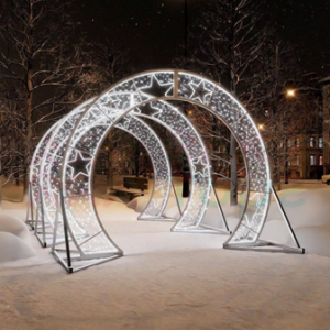 Новогодний уличный тоннель «Звёзды»