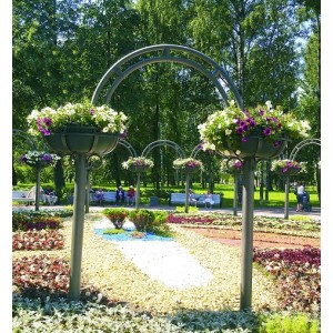 Арка ВИНТАЖ 1, пергола (арка) для вертикального озеленения с термо-чашами