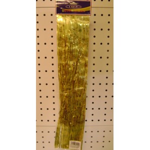 Дождик 17177018 золото матовый+снежинки 48*50см