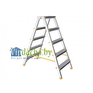 Лестница-стремянка алюм. двухсторонняя 140 см 7 ступ., 5,11 кг (до 120 кг) iTOSS Eurostyl (2927) Лестница-стремянка алюм. двухсторонняя 140 см 7 ступ., 5,11 кг (до 120 кг) iTOSS Eurostyl (2927)