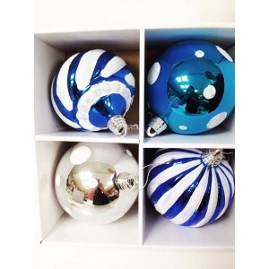 Шары елочные HD1504-5456S1, 15см