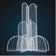 Светодиодная конструкция фонтан «Каскад» модель 2