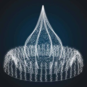 Светодиодная конструкция фонтан «Купол» 