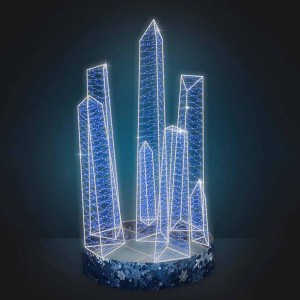 Светодиодная конструкция фонтан «Ледник» модель 1