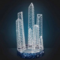 Светодиодная конструкция фонтан «Ледник» модель 2