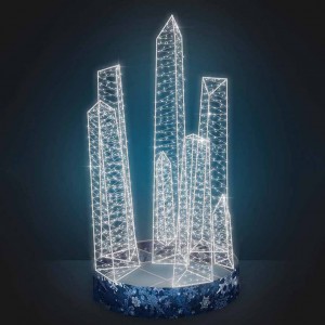 Светодиодная конструкция фонтан «Ледник» модель 2