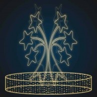 Светодиодная конструкция фонтан «Звездный» 