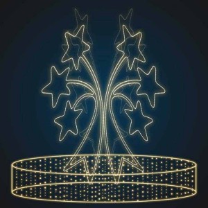 Светодиодная конструкция фонтан «Звездный» 