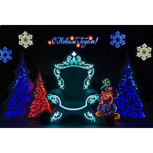  3D Фотозона «В гостях у Деда Мороза» 