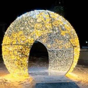  3D Светодиодная арка «Елочный шар» модель 2