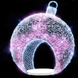 3D Светодиодная арка «Елочный шар» модель 1