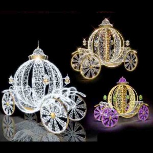 3D Светодиодная каркасная фигура «Карета» модель 2