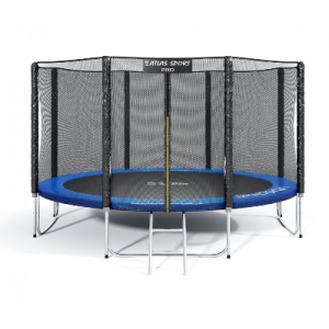 Батут ATLASSPORT 374см - 12ft PRO с сеткой для дома или дачи Батут ATLASSPORT 374см - 12ft PRO с сеткой для дома или дачи