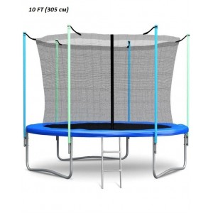 Батут c внутренней сеткой безопасности и лестницей(стандартные стойки безопасности),10 футов(305см), 10354S2NL Батут c внутренней сеткой безопасности и лестницей(стандартные стойки безопасности),10 футов(305см), 10354S2NL