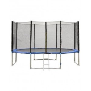 Батут с сеткой безопасности и лестницей (длинные стойки безопасности),13 футов,(396см),13480L2YL Батут с сеткой безопасности и лестницей (длинные стойки безопасности),13 футов,(396см),13480L2YL