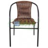 Металлический стул из полиротанга Металлический стул из полиротанга