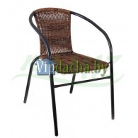 Металлический стул из полиротанга
