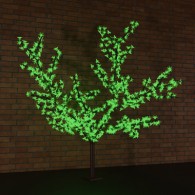 Светодиодное дерево "Сакура", высота 2,4м, диаметр кроны 2,0м, RGB светодиоды, контроллер, IP65, понижающий трансформатор в комплекте  NEON-NIGHT