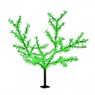 Светодиодное дерево "Сакура", высота 2,4м, диаметр кроны 2,0м, зеленые светодиоды, IP65, понижающий трансформатор в комплекте, NEON-NIGHT 