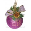 Шар новогодний декорированный ПАРЧА